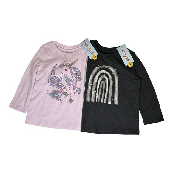 NWT Toddler Long Sleeve T-Shirt Bundle - Cat & Jack™ 2T - Picture 1 of 3
